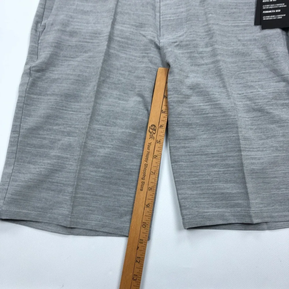 Hurley Dri-FIT Mens Grey Heathered Regular Fit Shorts Size 28 Hybrid